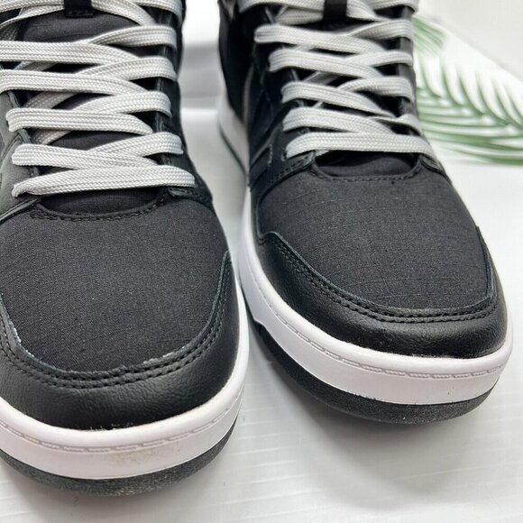 Levi's BB Hi Men's Black/Gray Round Toe Lace Up High-Top Sneakers Size 12M NWB - Picture 3 of 14